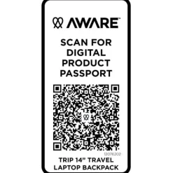 Trip Aware™, plecak na laptopa 14 cali wykonany z materiałów z recyklingu, 9 l / Hale Blue 12076255