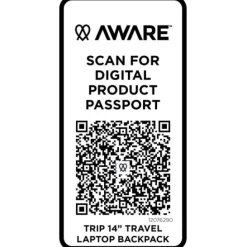 Trip Aware™, plecak na laptopa 14 cali wykonany z materiałów z recyklingu, 9 l / Czarny 12076290