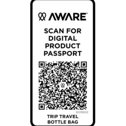 Trip Aware™, torba na butelki wykonana z materiałów z recyklingu, 2 l / Złamana biel 12076502