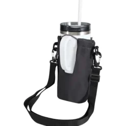 Trip Aware™, torba na butelki wykonana z materiałów z recyklingu, 2 l / Czarny 12076590