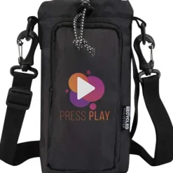 Trip Aware™, torba na butelki wykonana z materiałów z recyklingu, 2 l / Czarny 12076590