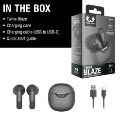 3TW2200 I Fresh 'n Rebel Twins Blaze - True Wireless earbuds with ENC / Stalowoszary LT49729-N0035
