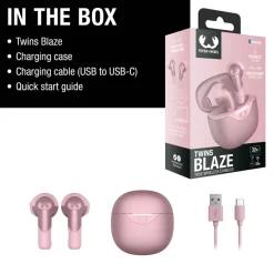 3TW2200 I Fresh 'n Rebel Twins Blaze - True Wireless earbuds with ENC / Pasteloworóżowy LT49729-N0079