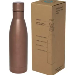 Vasa butelka ze stali nierdzwenej z recyklingu z miedzianą izolacją próżniową o pojemności 500 ml posiadająca certyfikat RCS / Brązowy 10073640