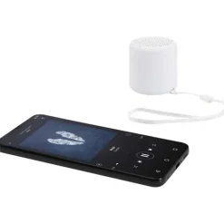 Velkis głośnik bezprzewodowy Bluetooth® o mocy 3 W z tworzyw sztucznych pochodzących z recyklingu / Biały 12448501