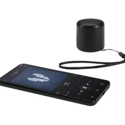 Velkis głośnik bezprzewodowy Bluetooth® o mocy 3 W z tworzyw sztucznych pochodzących z recyklingu / Czarny 12448590