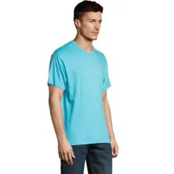 VICTORY Męski T-SHIRT 150g / Niebieski Atol S11150-AL-XXL