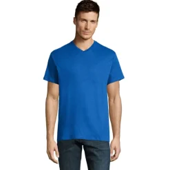VICTORY Męski T-SHIRT 150g / Niebieski S11150-RB-3XL