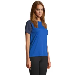 VORTEX WOMEN RAGLAN T-SHIRT / French Navy/Royal Blue S04788-ET-XL