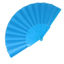 Wachlarz ręczny plastik i poliester / Jasnoniebieski LT90522-N0012