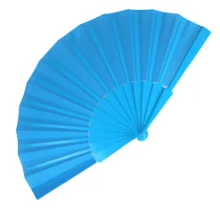 Wachlarz ręczny plastik i poliester / Jasnoniebieski LT90522-N0012