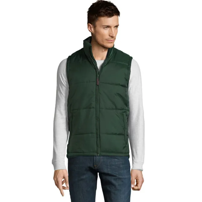 WARM Męska kamizelka 210g / Ciemno-Zielony S44002-FG-XXL