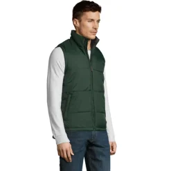 WARM Męska kamizelka 210g / Ciemno-Zielony S44002-FG-4XL