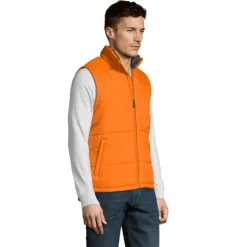 WARM Męska kamizelka 210g / Pomaranczowy S44002-OR-4XL