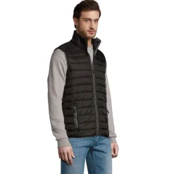 WAVE Męska kamizelka 180g / Czarny / Czarny opal S01436-BK-3XL
