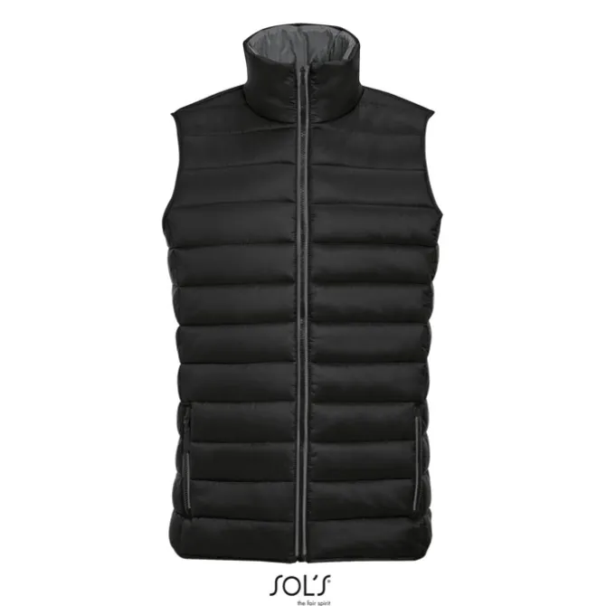 WAVE Męska kamizelka 180g / Czarny / Czarny opal S01436-BK-XXL
