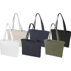 Weekender torba na zakupy z materiału z recyklingu o gramaturze 500 g/m² / Zielony 12071261