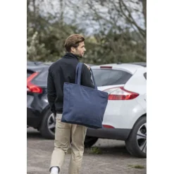 Weekender torba na zakupy z materiału z recyklingu o gramaturze 500 g/m² / Zielony 12071261