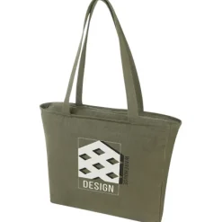 Weekender torba na zakupy z materiału z recyklingu o gramaturze 500 g/m² / Zielony 12071261