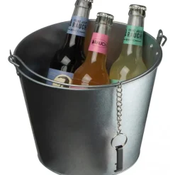 Wiaderko na lód 6000 ml i otwieracz do butelek JULITTA / Szary 8386507