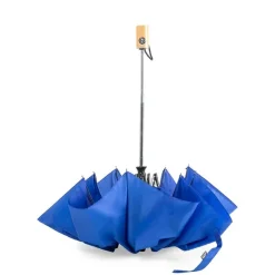 Wiatroodporny parasol automatyczny RPET, składany / Niebieski V8294-11