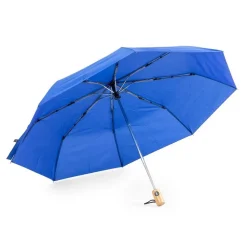 Wiatroodporny parasol automatyczny RPET, składany / Niebieski V8294-11