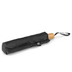 Wiatroodporny parasol manualny RPET, składany | Uksan / Czarny VA067-03