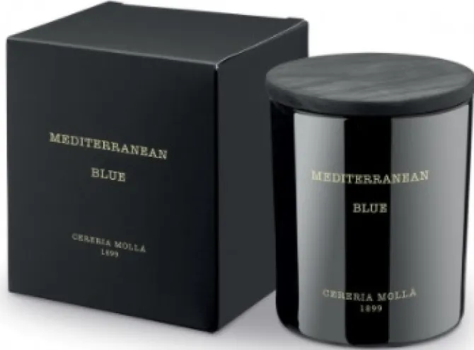 Świeca Premium 230g Mediterranean Blue CERERIA MOLLA / Czarny B3CM-5541
