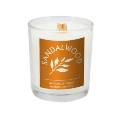 Świeca sojowa 190g Cedarwood / Przeźroczysty PS0004