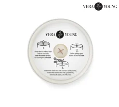Świeca sojowa 220g - Library - VERA YOUNG / Biały 12103-01