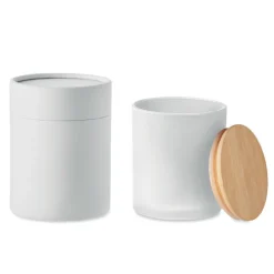 Świeca woskowa roślinna 280 gr / Biały MO6621-06