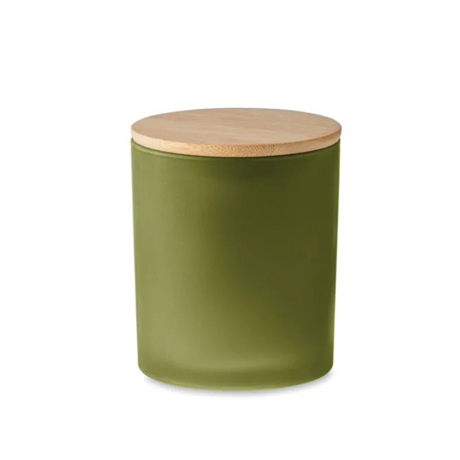 Świeca woskowa roślinna 120 gr / Zielony MO6612-09