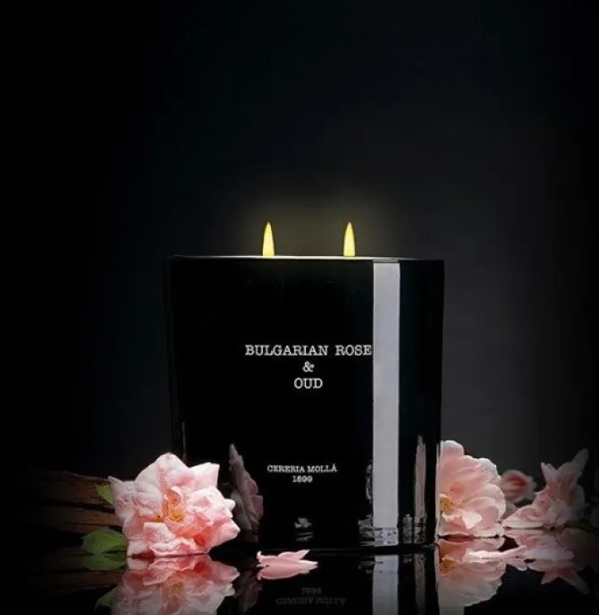 Świeca XL 600g Bulgarian Rose and Oud CERERIA MOLLA / Czarny B3CM-6644