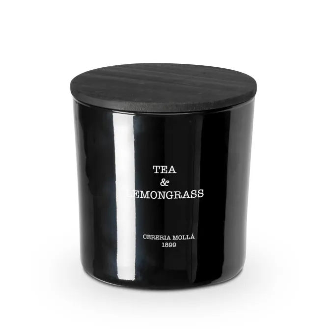 Świeca XL 600g Tea and Lemongrass CERERIA MOLLA / Czarny B3CM-6634