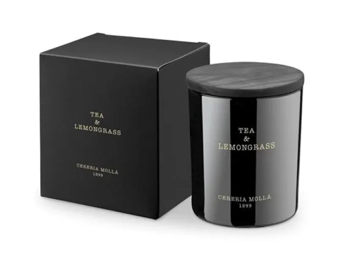 Świeca XL 600g Tea and Lemongrass CERERIA MOLLA / Czarny B3CM-6634