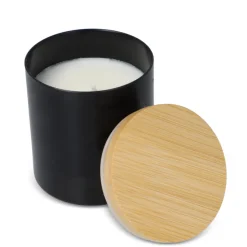 Świeca zapachowa Bhakti na bazie roślin w aluminiowym słoiku z recyklingu / Czarny LT90745-N0002