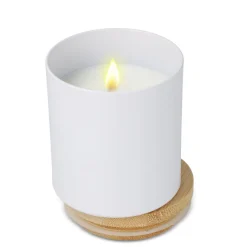 Świeca zapachowa Bhakti na bazie roślin w aluminiowym słoiku z recyklingu / Biały LT90745-N0001