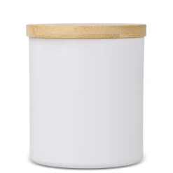 Świeca zapachowa Bhakti na bazie roślin w aluminiowym słoiku z recyklingu / Biały LT90745-N0001