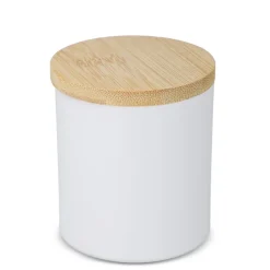 Świeca zapachowa Bhakti na bazie roślin w aluminiowym słoiku z recyklingu / Biały LT90745-N0001