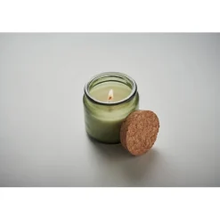 Świeca z wosku roślinnego 70gr / Zielony MO2707-09