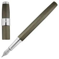 Wieczne pióro Block Brushed Gun / Zielony NSW3562D