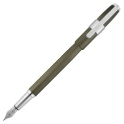 Wieczne pióro Block Brushed Gun / Zielony NSW3562D