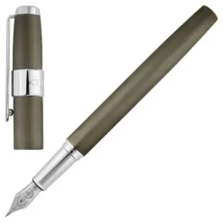 Wieczne pióro Block Brushed Gun / Zielony NSW3562D
