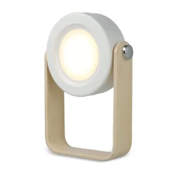 Wielofunkcyjna lampa LED Coollux z bambusowym uchwytem / Biały LT40724-N0001