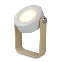 Wielofunkcyjna lampa LED Coollux z bambusowym uchwytem / Biały LT40724-N0001