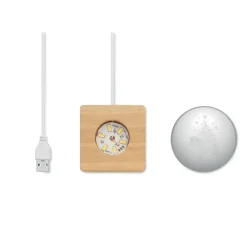 Świąteczna kryształowa kula LED / Drewna CX1541-40