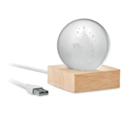 Świąteczna kryształowa kula LED / Drewna CX1541-40