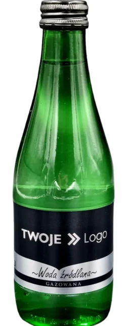 Woda gazowana w butelce z logo 0,3L / Wielokolorowy KMN01
