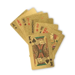 Wodoodporne karty do gry / Matowy Zloty MO2699-98