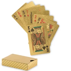 Wodoodporne karty do gry / Matowy Zloty MO2699-98